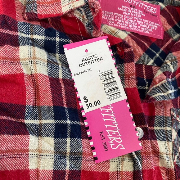 Rustic Outfitters Plaid Button Down NWT - Picture 8 of 9